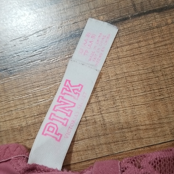 PINK by VICTORIA'S SECRET Lilac Purple Floral Lace Bralette - (Size AA-B) - Picture 5 of 8